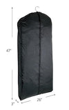 Lewis N. Clark Travel Garment Bag Cover for Airplane, Car, Everyday Use-Heavy-Duty, Lightweight, Water-Resistant, Perfect for Suits, Dresses, or Uniforms, 47” Length, Black, One Size