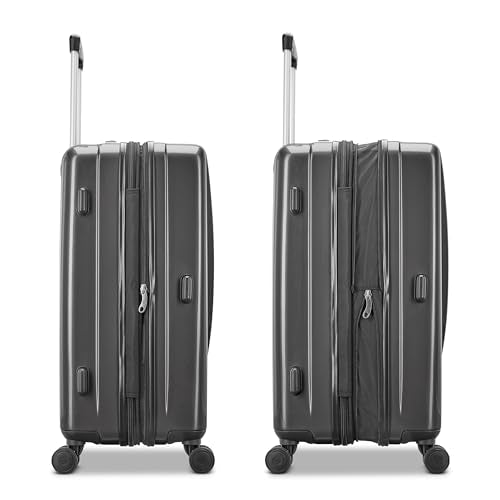 Samsonite Winfield 2 Hardside Expandable Luggage with Spinner Wheels, Charcoal, 3-Piece Set (20/24/28)