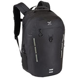 Xelfly Submersipack Waterproof Backpack - Submersible, Inflatable, Floating TPU Coated Durable Nylon Dry Bag with Airtight Zipper for Kayak, Fishing, Boating, Hiking, Paddle Board (Black, 25L)