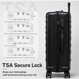 5 Piece Luggage Sets with Spinner Wheels, ABS Hard Shell Suitcase, TSA Lock