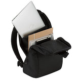 Incase ICON Lite Backpack - 16L Tech Backpack with Faux Fur 16" Laptop Compartment, Quick Access Pocket - Lightweight, Organized, 3 Zippered Pockets - Black