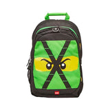 LEGO NINJAGO Future Kids School Backpack Bookbag, for Travel, On-the-Go, Back to School, Boys and Girls, with Adjustable Padded Straps, Lloyd Green