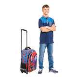 Bioworld Spider-Man Peter & Miles 16" Rolling Travel Backpack