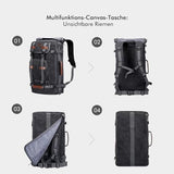 WITZMAN Canvas Backpack Travel Backpack Large Laptop Bags Convertible Shoulder Sling Bag Convertible Sling Backpack CrossbodyChest Bag