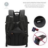 Swissdigital Design Travel Laptop Backpack 43l with USB Charging Port,TSA Friendly Flight Approved Carry-on Luggage Hand,Business Rucksack,Large Weekender Bag Fits 17 Inch Laptop Black | SD1748-01