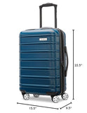 Samsonite Omni 2 Global Carry-On Spinner Luggage - Compact Size For International Travel - Airline-Approved - Features Expandable Polycarbonate Shell, 360° Wheels, USB Power Hub - Lagoon Blue