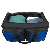 Dejuno 20-inch Carry-on Rolling Duffle Bag - Blue