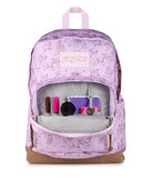 JanSport Right Pack Backpack - Durable Daypack with Padded 15" Laptop Sleeve, Spacious Main Compartment & Integrated Water Bottle Pocket - Horoscope Horizons Pink Ice/Mahogany Haze