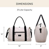 Jadyn Lola Travel Bag, Weekender/Overnight Duffel, Gym Tote Bag for Women, Men (Desert Leopard)