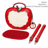 GoldSuccess Red Ita Bag Green Apple Purse Backpack–Kawaii Crossbody Pin Display,Cute Anime Cosplay/Convention/School