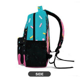 JXMZBUIRI Donut Print Backpack for Boys Girls Kids School Bookbag Drip Design Schoolbag for Sport Travel BackPack
