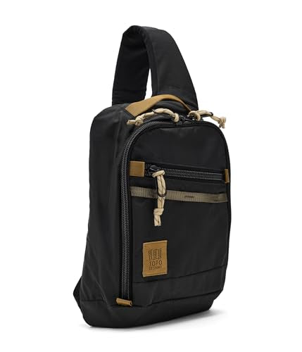 Topo Designs, Unisex, Mountain Sling Bag, Black/Neutral, One Size