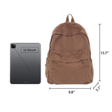 KAOBIO Canvas Backpack for Women Men Cute Vintage College Laptop Bag Hippie Grunge Casual Travel Rucksack Daypack (Green)