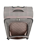 London Fog Brentwood IV 25" Expandable Spinner, Rose Charcoal