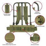 Rothco ALICE Pack Frame with Straps & Kidney Pad, Aluminum