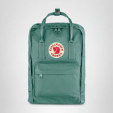Fjällräven Kanken Laptop 15 Backpack - Padded Laptop Sleeve, Durable Vinylon Fabric - School, Travel, Frost Green