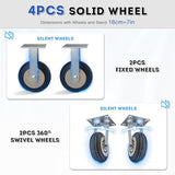42 * 26IN Hotel Luggage Cart with Top Frame and Hook, 1300 LBS Load Capacity, Platform Truck with Front Frame and 7-inch Rubber Wheels, Ideal for Travel, Resorts, Conference