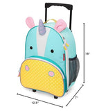 Skip Hop Kids Rolling Backpack, Zoo, Unicorn