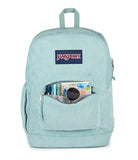 JanSport Cross Town Plus Remix Backpack - Padded Back Panel, Laptop Sleeve, and Front Pocket Organizer - Faded Sage Corduroy