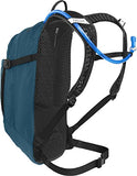 CamelBak M.U.L.E. 12 Mountain Bike Hydration Pack with 100oz Crux Reservoir, All Day Cooling and Smart Storage for Trail Riding, Moroccan Blue/Black
