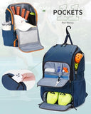 sportsnew Waterproof Pickleball Bag Men Women W/Shoe Compartment Fence Hook