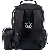 Dynamic Discs Trooper Disc Golf Backpack- Large Beginner Frisbee Disc Golf Bag - Holds 18+ Discs Capacity - Ideal Gifts and Accessories for Men - Lightweight & Durable Backpacks (Black)