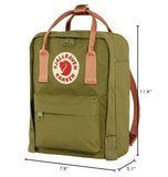 Fjällräven Kanken Mini Backpack - Compact Everyday Carry, Durable Vinylon Fabric - Travel, Foliage Green/Peach Sand