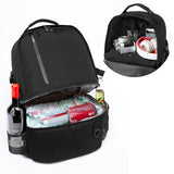 TUGUAN Insulated Cooler Backpack 38/42 Cans Double Deck Leakproof Lightweight Soft Lunch Backpack Small Cooler Bag Beach Picnic, Black