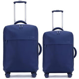 CENICENI Ultralight 20" 24" Travel Luggage Set Carry-On Airline Approved Softside Suitcase, 360° Spinner Wheels, TSA Lock, with 7-Piece Travel Accessories, Navy Blue