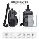 WITZMAN Sling Bag for Men Convertible Sling Backpack with USB Charging Port
