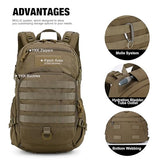 Mardingtop 25L Tactical Backpack + Molle Tactical Utility Pouch