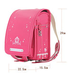 MilWorld randoseru backpack ransel automatic janpanese school bag for kids PU leather waterpoof Pink