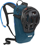 CamelBak M.U.L.E. 12 Mountain Bike Hydration Pack with 100oz Crux Reservoir, All Day Cooling and Smart Storage for Trail Riding, Moroccan Blue/Black