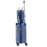 Chariot 2-piece set Hardside Expandable Carry On Luggage With Matching Beauty Case (Dotty)