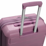Traveler's Choice Pagosa Hardshell Expandable Luggage with Spinner Wheels, Mauve, 22-Inch Carry-on