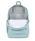 JanSport Cross Town Plus Remix Backpack - Padded Back Panel, Laptop Sleeve, and Front Pocket Organizer - Faded Sage Corduroy