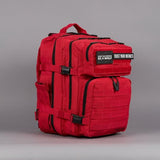 WOLFpak 35L Athletic Gym Backpack - Durable 1000D Waterproof Oxford Material with MOLLE Webbing, Laptop Pocket & Dual Cup Holders, Durable Fitness/Travel/Military Daypack (Elite Red)