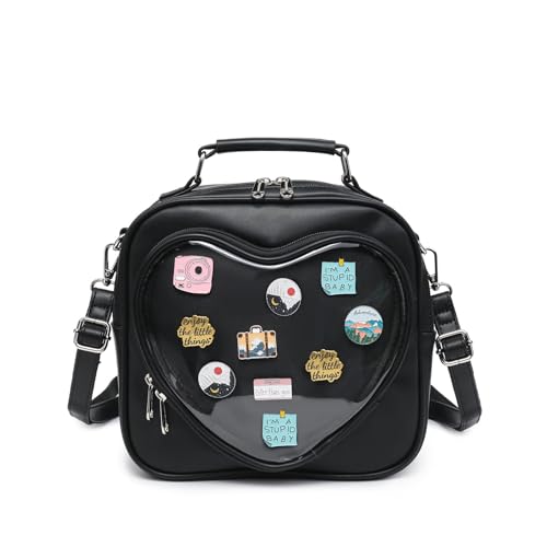 Kawaii Ita Purse Pin Display Crossbody Backpack For Anime Hobbyists