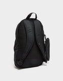 Nike Black Medium Backpack - School, Sports, or Casual Use - Black, Polyester, 21L, 3 Compartments, Water Resistant, Unisex, One Size Fits Most