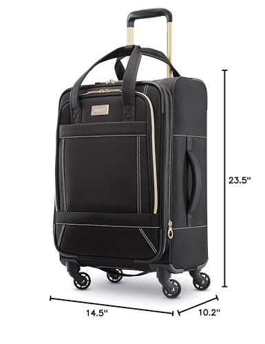 American Tourister Belle Voyage Softside Luggage with Spinner Wheels, Black, Carry-On 21-Inch