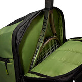 Wilson Blade V8 Super Tour Tennis Backpack - Green/Black, Holds up to 2 Rackets