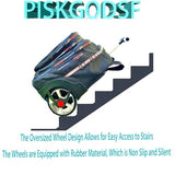 PISKGODSF 22 Inch Rolling Backpack with Wheels for Travel, 55 L Large Capacity Wheeled Backpacks, Roller Backpack with 15.6 Inch Laptop Waterproof Compartment