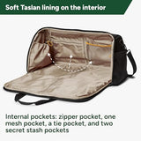 Halfday Convertible 2-in-1 Premium Garment Duffel Weekender Bag 45L: Wrinkle-Free Travel (Hanging Suit Compartment, Shoe Pockets, Trolley Sleeve), Balistic Nylon Carry-on, Jet