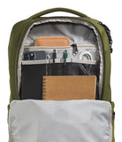 The North Face Lichen Daypack - Everyday Commuter Backpack, Laptop Sleeve, Water Bottle Pockets, Center Front Pouch, Woodland Green/TNF Black, One Size
