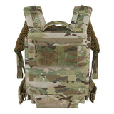PETAC GEAR Upgraded Weighted Backpack Rucking Backpack for Weight Plates/Honeycomb Breathable fabric/Belt support/Back support platform (max 15lbs capacity) (MC)