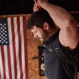GORUCK Rucksack Training Sternum Strap - Adjustable Front Backpack Chest Belt w/Quick Release Military Grade Buckle for Secure Fit & Enhanced Stability, 17in x 7.5in, Redesign for Heavy Loads, Black