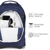 JanSport Driver 8 Rolling Backpack - Wheeled Travel Bag with 15-Inch Laptop Sleeve, One Size, Russet Red