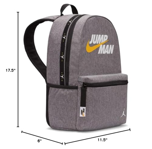 Nike Air Jordan Jumpman Backpack (One Size, Carbon Heather) (Carbon Heather/White/Gold, One Size)