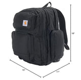 Carhartt 35L Triple-Compartment Backpack, Durable Pack with Laptop Sleeve and Duravax Abrasion Resistant Base, Black