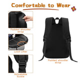 Fandomara Ita Bag Pin Display Backpack with Insert, Cute Ita Backpack for Anime Cosplay, Black